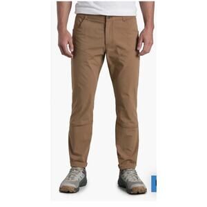 KUHL Free Radikl Pants Mens 36x32 Khaki Hiking Outdoor Stretch Panels